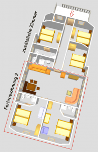 Grundriss Ferienwohnung 2